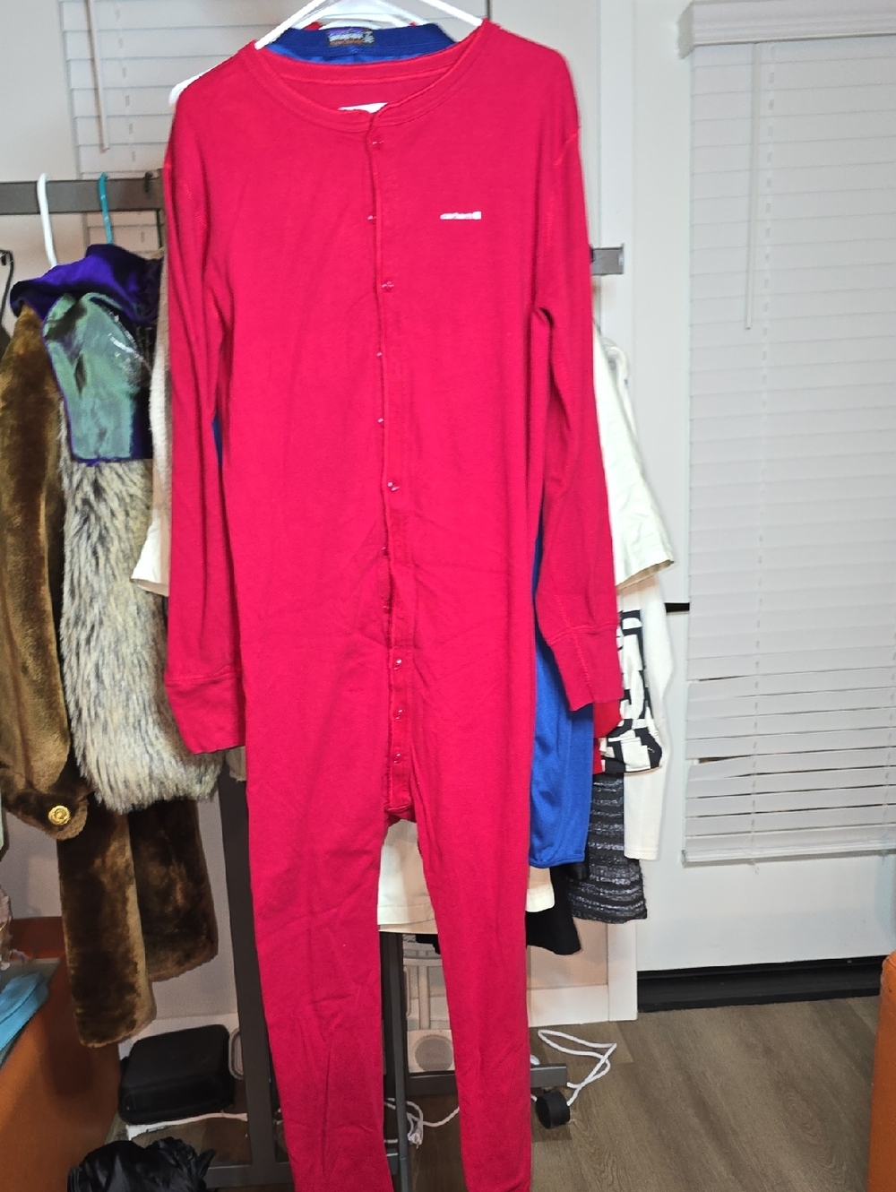 Carhartt Red Button-Front One-Piece